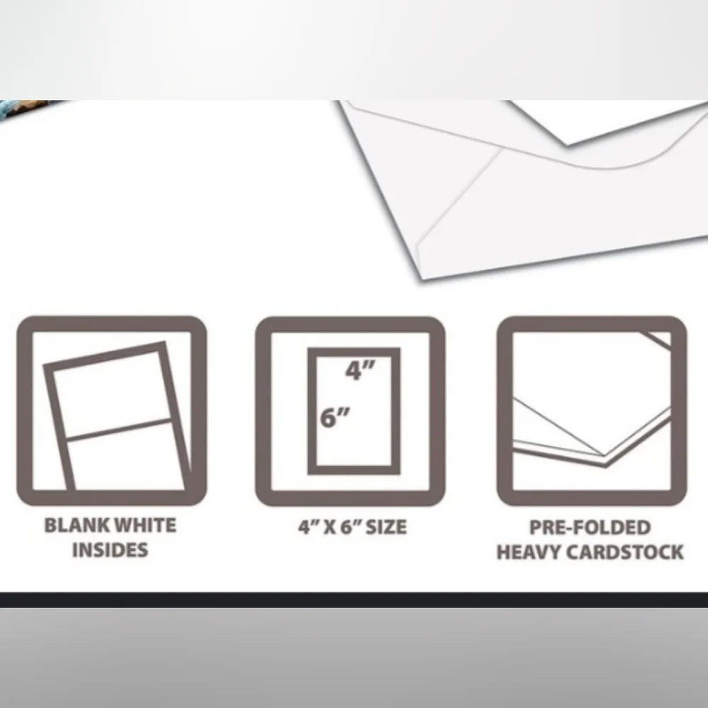 🍎 New 40 Cards w/ Envelopes 4×6